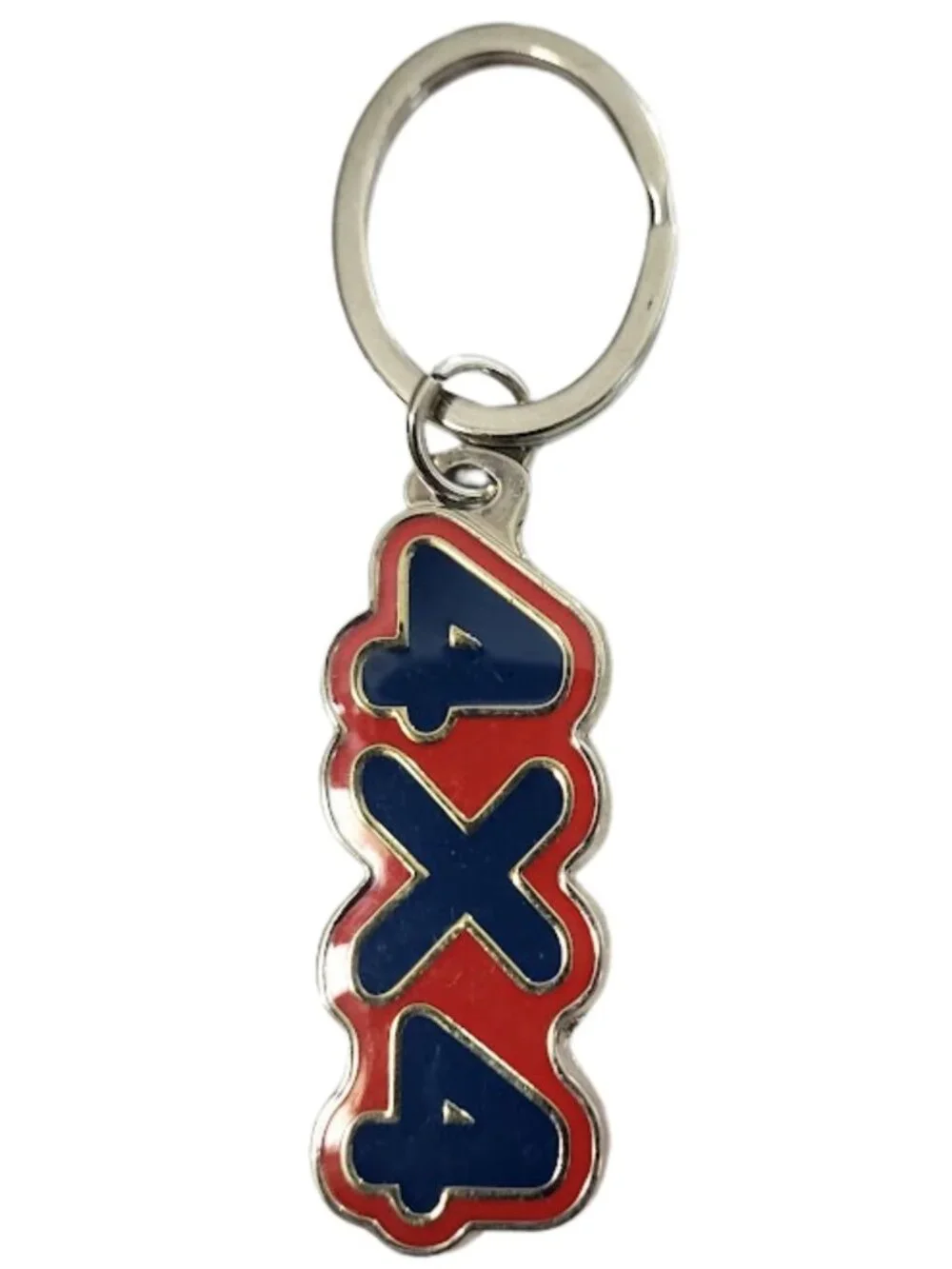 SWIBCO NW0T Red & Blue Galaxy Keychain Silver Metal 4X4